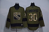 Rangers 30 Henrik Lundqvist Olive Adidas Jersey,baseball caps,new era cap wholesale,wholesale hats